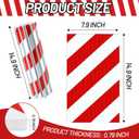 Garage Wall Protector Foam, Wall Column Corner Guard for Parking Garages, Car Door Bumper Protector Reflective Walls Edge Protector Garage Pole Protector Padding for Parking Lot (2, White & Red)