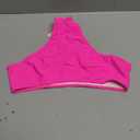 Bellecarrie Women's Thong Rave Bottoms High Waisted High Cut Bikini Bottoms (Large, Hot Pink)