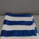 Exclusivo Mezcla 100% Cotton Oversized Cabana Striped Large Beach Towel, Pool Towel, Bath Towel( Navy, 35"x70")- Soft, Quick Dry, Lightweight, Absorbent and Plush