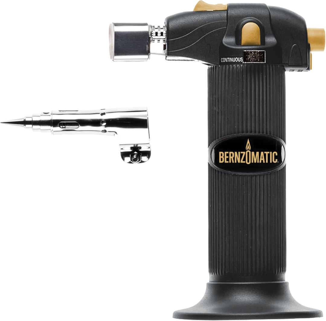 Bernz-O-Matic ST2200T Micro Flame Butane Torch Kit, Small, Black