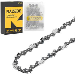 16 Inch Carbide Chainsaw Chain, 3/8" LP Pitch, .050" Gauge, 55 Drive Links, Fits Stihl MS170 MS180 MS210 MS211 MS201T, Replacement for S55