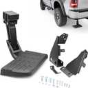 75328-01A Truck Rear Bed Step for Ford F150 2021 2022 2023(Excludes Dual Exhaust) Truck Bed Side Step, Retractable Bumper Tailgate Bedstep Black Replace# 75328-01A 7532801A