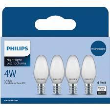 Phillips Night Light Bulb White Pack of 2 4W