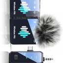 MENERESAS 3-in-1 Wireless Mic: for iPhone, Android, Camera