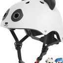 Glaf Toddler Helmet for 2-8 Years Kids Bike Helmets Baby Girls Boys Multi-Sport Adjustable Skateboard Bicycle Helmet Lightweight 4 Sizes for Toddlers (XXS: 17.3''-18.9'' / 44cm-48cm, Panda)