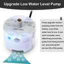 Cat Water Fountain Pump, Pet Water Fountain Replacement Pump SMA-800 Submersible Motor for Stainless Steel Indoor Cat Fountain Pump Replacement(Bottom Pumping)