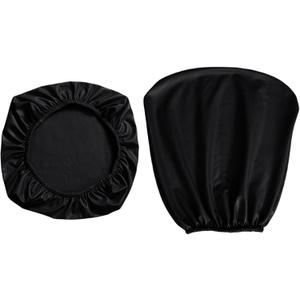 Duiaynke PU Leather Backrest Cover, Waterproof Dustproof Stretch Arm Slipcover Chair Cover Sofa Cover, for Home Study Office (Black)