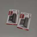 Defender Security Satin Nickel U 10827 Door Reinforcement Lock Add Extra, High Security to Your Home and Prevent Unauthorized Entry 3 Stop, Aluminum Finish - (Pack of 2)