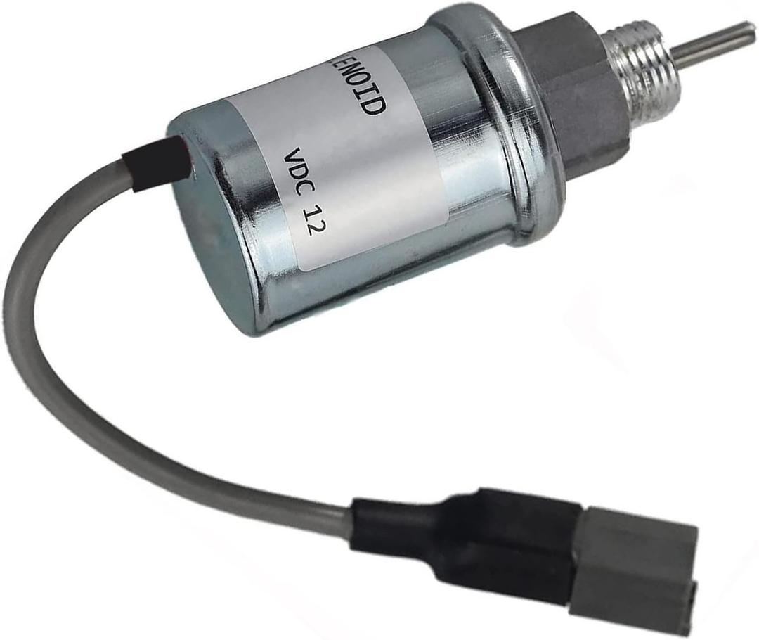 Fuel Shutoff Solenoid 12V 419-7640 4197640 Compatible with Caterpillar CAT 216 216B 216B2 242B 242B2 247B3 257B 257B2