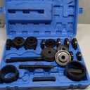 19pcs Front Wheel Drive Bearing Removal Installation Service Tool Kit FWD Bearing Install Master Set Wheel Bearing Removal Kit (Blue)