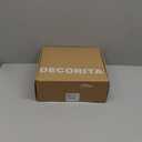 DECORITA Felt Pin Board Message for Home Decor Notice for Photo Display for Office Home School (Brown)