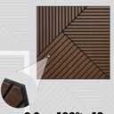 MAGICUBETIC 6Pcs Peel and Stick Wood Panels Decor Acoustic Wall Panels