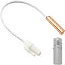 SP20845 Thermistor Temperature Sensor Replacement, Copper Probe Sensor Wire, Fit for Rheem Water Heater, Fit for Ruud HVAC Equipment, OEM Part SP20845 Equivalent, Sensor Only Without Mounting Clips
