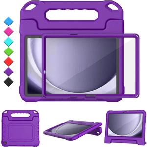 Kids Case for Samsung Galaxy Tab A9 Plus 11" Tablet, Built-in Screen Protector, Shockproof Handle Stand Protective Cover for Samsung Galaxy Tab A9+ 11 Inch 2023(SM-X210/X216/X218), Purple