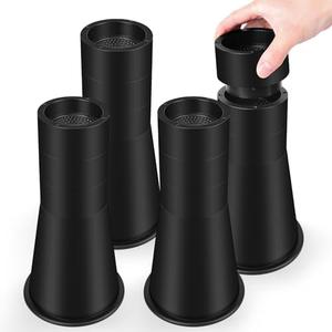 MCXYEM Bed Risers Adjustable Bed & Furniture Risers - Heavy Duty 6/7.8/10/12 Inch Non-Slip Lift Supports for Beds/Couches/Sofas, Durable Round Design with Creates Storage Space (4 Pack, 11.4 Inch)