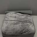 Uttermara Weighted Blanket Queen Size 15lbs 60x80 inches with Soft Plush Fleece, Cozy Warm Sherpa Snuggle Thick Heavy Blanket Great for Sleep and Calming, Grey