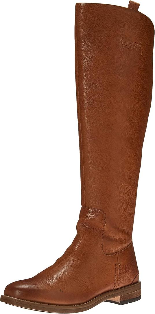 Franco Sarto Womens Meyer Knee High Flat Boots Tan Brown Leather 10 M
