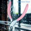 Large Dog Nail Clippers Wide Jaw Opening Heavy Duty Dog Nail Trimmer Cat Claw Clippers (Pink)