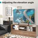 Black Universal TV Stand Tabletop for 27 to 65 inch LCD Flat Screen TV,Max VESA 800 x 400mm, Height Adjustable TV Base Holds up to 88lbs