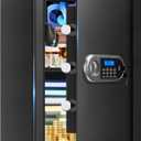 3.4 Cuft Large Safes for Home Use Fire and Water Proof, Anti-Theft Digital Home Safe With Programmable Keypad & Spare Keys, Home Safes Water and Fireproof for Documents Money Valuables