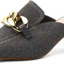 NEWBELLA Women's Pointed Toe Heeled Mules