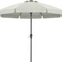 ABCCANOPY Patio Umbrella 9ft, Outdoor Table Umbrella with Push Button Tilt and Crank, 8 Ribs Umbrella for Patio Pool Garden Deck (Light Beige)