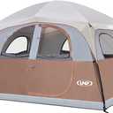 UNP Tents 6 Person Waterproof Windproof Easy Setup,Double Layer Family Camping Tent with 1 Mesh Door & 5 Large Mesh Windows -10'X9'X78in(H)