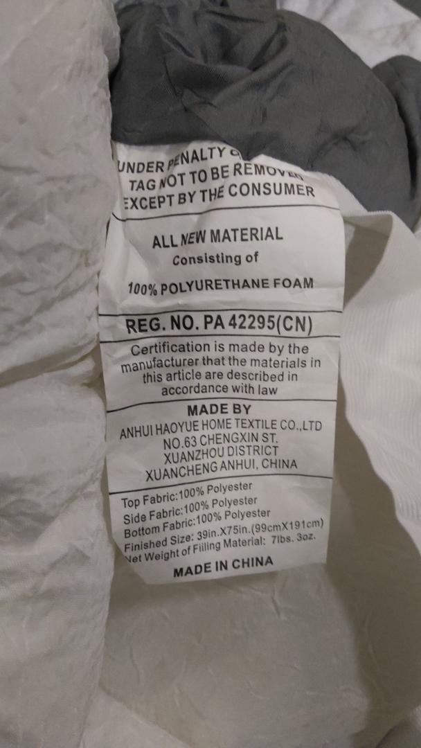 White mattress 3ft x 6ft