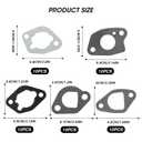 Predator Hemi 212 Carburetor Exhaust Intake Gasket Kit, Small Engine Carb Head Gaskets Material Compatible with 196cc 212cc GX160 GX200 Power Equipment (50Pcs 212cc/GX160 Carb Gasket)