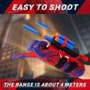 Keivon Spider Gloves Man Web Shooter for Kids, Launcher Spider Kids Plastic Cosplay Glove Hero Movie Launcher Wrist Toy Set Funny Decorate Children Funny Educational Toys (Blue)