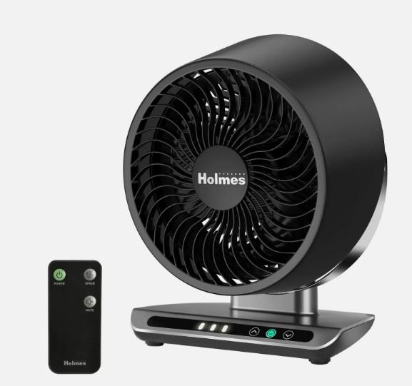 HOLMES Blizzard 8" Air Circulator Digital Fan, 3 Speeds, 90° Adjustable Hea