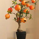 43 inch Artificial Pomegranate Fruit Tree in Nursery Pot