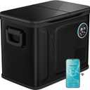 EUHOMY 12 Volt Refrigerator, 48QT Dual Zone Electric Cooler APP Control, Car Refrigerator with 12/24V DC 110-240V AC, Car Fridge -4~68, Portable Freezer Aluminum Interior for Camping,Trip,Home,Truck