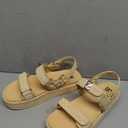 CUSHIONAIRE Women's Shore Raffia Platform Sandal With +Comfort, Wide Widths Size 10