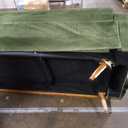 Vipbear 65.4" Loveseat Sofa Green Corduroy Couch, Mid-Century Modern Small Couches for Living Room, Bedroom, Office, Comfy Sofa with Spring Cushion, Solid Wood Frame, Tool-Free Assembly