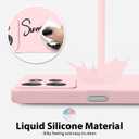 oakxco for Motorola Moto G 2025 Case G Play 2026/ G 2026 Phone Case Liquid Silicone, Thin Slim Grip Soft Rubber Gel Protective Phone Cover for Women, Matte Plain Aesthetic Girly Cover, Light Pink