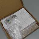 YestBuy 3 Tier Square Cupcake Stand - Premium Cupcake Holder - Acrylic Cupcake Tower Display - Cady Bar Party Dcor + LED Light String - Ideal for Weddings, Birthday Parties( Blue Light)