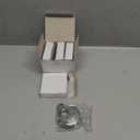 HOX Keyed Disc Padlock, Stainless Steel Keyed-Alike Padlocks, 4-Pack Heavy Duty Locks, Waterproof Outdoors Lock with 3/8 Inch Shackle, 2-3/4 Inch Wide Body, for Hasp Latch, Fences, Storage Locker