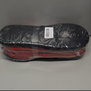 NewDenBer Men's Warm Memory Foam Suede Plush Fleece Lined Slip on Indoor Outdoor Clog House Slippers (11-12 D(M) US, Red/Black)