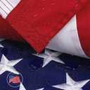 American Flag 4x6 Ft for Outside, Heavy Duty Nylon US Flags for High Wind Outdoor, Fade Resistant and Waterproof USA Flag with Embroidered Stars, Sewn Stripes, Brass Grommets