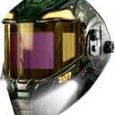 ANDELI Welding Helmet with 2 LED Light PRODigital Filter with Internal Display,7.2"x3.2" Auto Darkening Panoramic ViewType-C Fast Charging,True Color for Weld Cut Grind1500mAh+