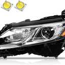 2018-2022 Camry L LE SE Headlights,LED Projector Headlight Assembly Compatible with Toyota Camry 2018 2019 2020 2021 2022 Replacement Left Driver Side