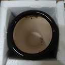 Oriental Furniture 24" Solid Black Porcelain Umbrella Stand