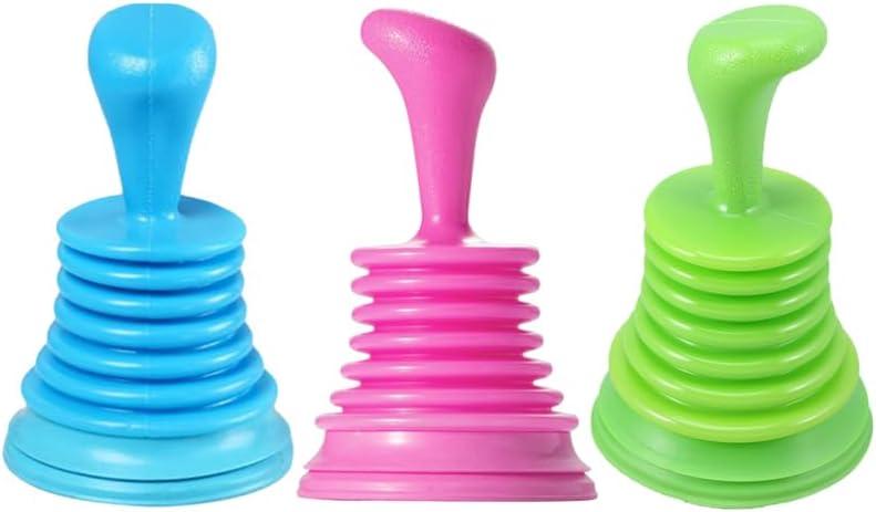 Hemoton Practical Kitchen Sink Plunger Mini Drain Auger with Comfortable Handle for Home and Office Plumbing Pipe Cleaner