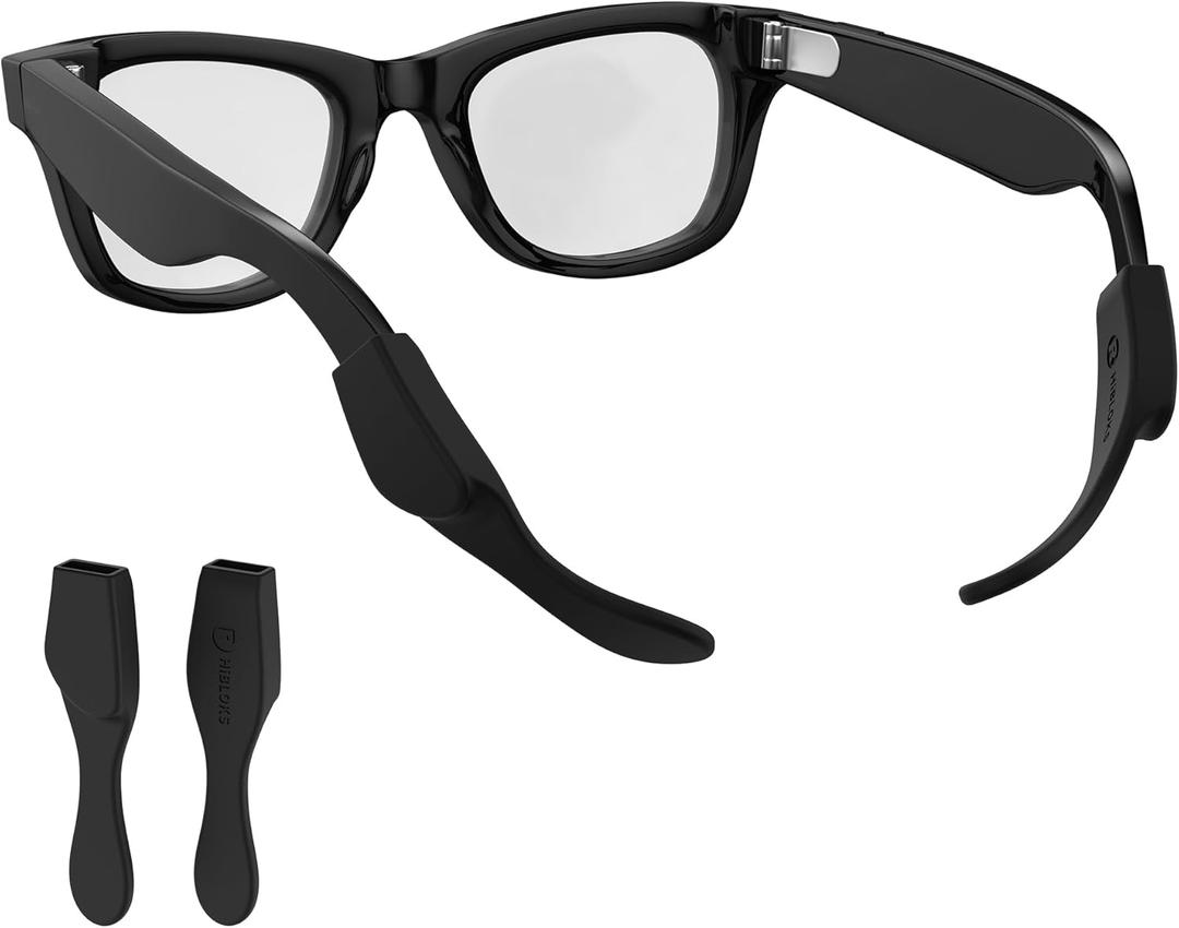 HiBloks Glasses Ear Cushion for Ray-Ban Meta Wayfarer/Skyler/Headliner Gen 2 Smart Glasses Accessories, Anti-Slip & Silicone Eye Glasses Ear Grippers for Ray Ban Meta Gen 2 Smart Sunglasses Ear Grip