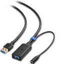 Cable Matters Active USB Extension Cable 16.4 ft / 5m (USB 3.0 Extension Cable Male to Female) with Signal Booster for Hard Drive, Webcam and More