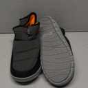 LongBay Mens Bootie Slippers with Memory Foam Indoor Outdoor Warm House Shoes Sport Lounge Camping Boots (9-10, Grey)