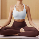 Sports Bras for Women,Padded Sports Bra Tank Top Sexy Crisscross Back High Impact Longline Workout Yoga Bra M