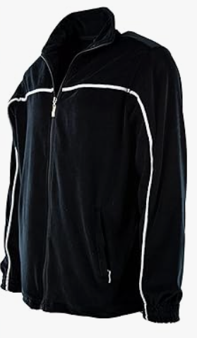 ChoiceApparel Mens Velour Coat on Zipper with Zippered Pockets, L