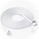 Replacement US Plug Extension Cable for Apple iMac 21.5' 27" Inch, Power Supply Adapter Cord Compatible for A1418 A1419 622-0390 2012 Late-2018, White